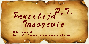 Pantelija Tasojević vizit kartica